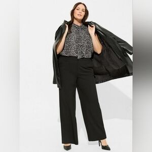 Torrid Wide Leg City Twill High Rise Pant